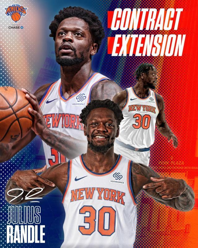 开云体育-放弃押宝2亿大合同 兰德尔：我在尼克斯很开心